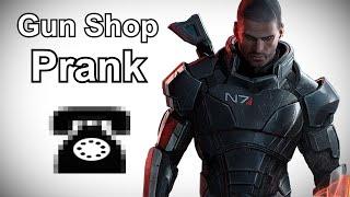 Commander Shepard Calls Gun Shops - Mass Effect Prank