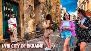Lviv, Walk before the Rain in Lviv: Black Clouds over the City [4k Virtual Walk] 2024