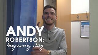 Robertson's first day at Liverpool FC | Signing day vlog series