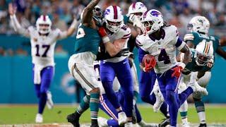 Bills play the hits at Hard Rock Stadium in blowout win vs. Dolphins: James Cook runs wild