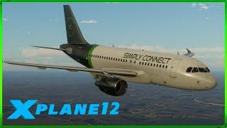 X-Plane 12 - Toliss A319 - Simply Connect Va - LKPR Praha Ruzyne Airport To LDSP Split Airport