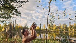 Lakeside Cabin in Alaska: Bush Shower, Drone Footage, Wood Processing, and Using a New Old Tool