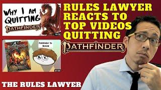 I react to and rebut the 3 Puffin Forest and Taking20 videos quitting Pathfinder 2e (Rules Lawyer)