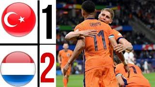 Netherlands 2-1 Turkey EURO2024 HIGHLIGHTS | türkiye vs netherlands euro2024