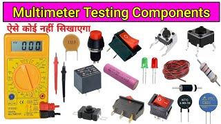 Electronic Component Testing Multimeter | Digital Multimeter use | Electronics Verma