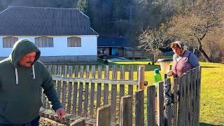 Life in the Carpathians: Grandma and Grandpa look after the farm and ferment cabbage