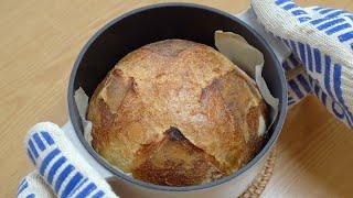 No sugar! Everyone can make this homemade bread! (Country bread/ Campagne recipe)