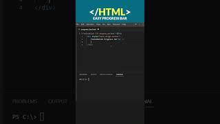 How to add Progress Bar to your website with a Simple HTML Tag! #html #html5  #progress