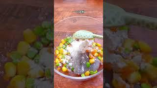 给孩子做这个蔬菜鲜虾饼，早班营养又美味！ infant and toddler food。 #早餐饼 #孩子辅食 #快手早餐 #children's breakfast