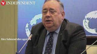 Alex Salmond speaks at North Macedonia conference hours before his death