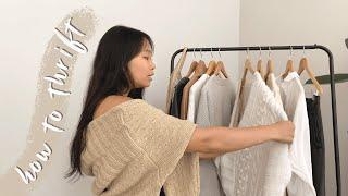 how to thrift high quality pieces & fast | inspiroue