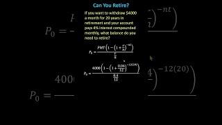 Determine cuánto dinero necesita para la jubilación utilizando la fórmula #math #annuity #retire...