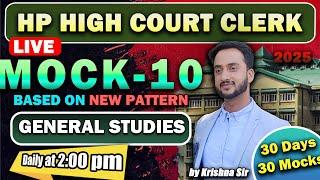 General Studies MOCK - 10 | HP HIGH COURT CLERK 2025