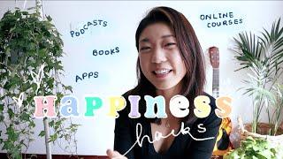 Happiness Hacks apps, books, podcasts + FREE online courses to boost your wellbeing