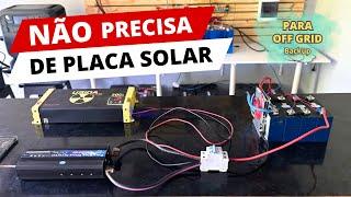  Kit BARATO SEM PLACA SOLAR pra nunca mais FALTAR energia na sua casa | OFF GRID