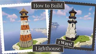 Minecraft - How to Build a Lighthouse [2 Ways]