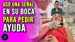 Chica utilizó esta señal en su boca para salvar su vida por ésto