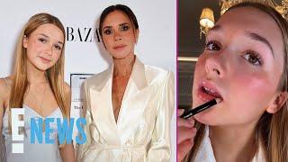 Victoria Beckham's 13 Year Old Daughter Harper Beckham Shares Lip Routine on TikTok | E! News