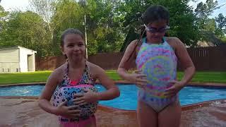 Kambria and Kyree Inflating Swimsuits - March 23, 2018