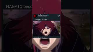 NAGATO become PAIN after YAHIKO'S death While fighting HANZO