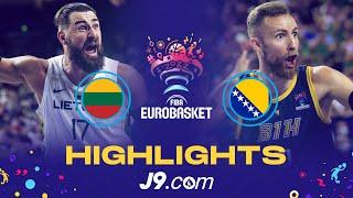 Lithuania  - Bosnia-Herzegovina  | Game Highlights - FIBA #EuroBasket 2022