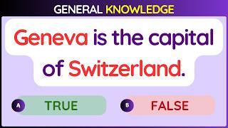 General Knowledge Quiz | Can you Score 20/20?  #YES/NO 15