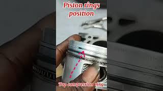 petrol engine piston ring position SCS automotive #shortvideo #youtubeshorts #automobile