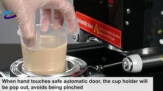 Fully Automatic Boba Bubble tea Coffee Cup Sealing Machine 110V 220V 88mm 90mm 95mm