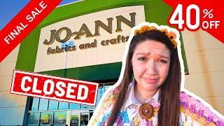 Saying Goodbye to Joann Fabrics and Crafts