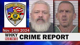 TWO MEN HELD UNDER $1-MILLION BONDS IN CALDWELL CO. | WHKY News -- Crime Report: Thursday, 11/14/24