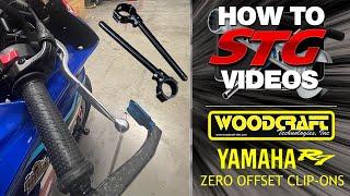 How To Install The Woodcraft Yamaha R7 3 Piece Split Clip-Ons