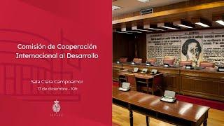 Comisión de Cooperación Internacional al Desarrollo- 17 de diciembre de 2024 - 10 horas