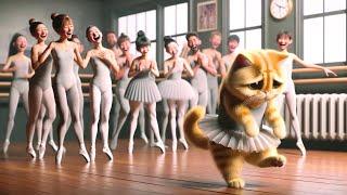 Sad Cat Bullied Cat who loves to dance becomes a Star #cat #cutecat  cat bullied at dance school