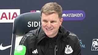 "IT DEFINITELY HIT JOELINTON'S ARM!" PRESS CONFERENCE: Eddie Howe: Tottenham 1-2 Newcastle