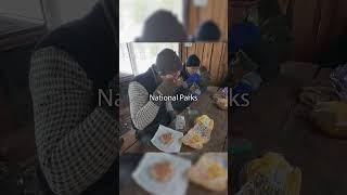 3 DAYS at a cabin exploring National Parks [Delcious food & Ice Dipping] #camping #cottage #sauna