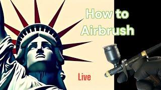 Salute ￼to Our Veterans!! Live Airbrushing with Time Warp Custom paint Paint