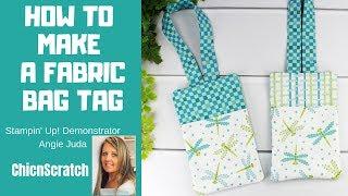 How to Make Fabric Bag Tags