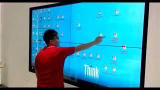 Large 110" Touch screen video wall in Malaysia