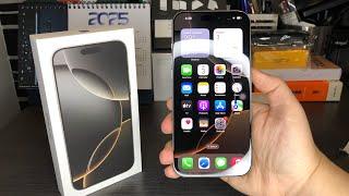 Apple iPhone 16 Pro Max Unboxing + First Boot Up (Natural Titanium)