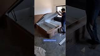 Hydraulic 6x6 Double Bed #ytshorts #bedroomfurniture #furnituredesign #viralvideo