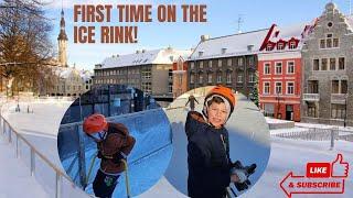 ICE SKATING FOR THE FIRST TIME EPIC MOMENTS #funnyvideo