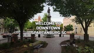 Downtown Spartanburg SC by Drone