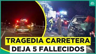 Tragedia en la Ruta del Itata: Accidente deja cinco fallecidos y cinco personas en estado grave