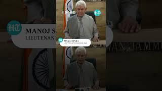 J&K LG Manoj Sinha Calls Reports Of J&K Leaders' House Arrest Baseless