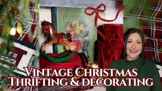 VINTAGE CHRISTMAS THRIFTING & STYLED THRIFT HAUL! | Goodwill, Thrifting, Home Decor