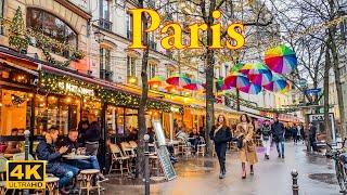 Paris, France - Paris December 2023 - 4K HDR Walking Tour  | Paris 4K | A Walk In Paris