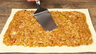 If you have puff pastry, just grate 2 apples and be amazed!