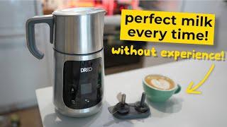 Ultimate café-quality frother for any milk at the touch of a button with DREO Barista Maker