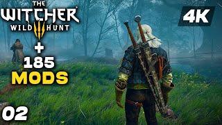 THE WITCHER 3 Ultimate Modpack 185+ Mods Gameplay Walkthrough Part 2 FULL GAME [4K 60FPS PC ULTRA]