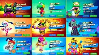 ALL 673 SKINS UNLOCK ANIMATIONS | Brawl Stars